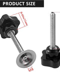 Beefy 2 Inch Heavy Duty C Clamps Set For Woodworking And Furniture Projects Adjustable Industrial Steel Vice Clamps With Non Slip Pads For Desk And Table Installations Secure 2 Pack, product size view