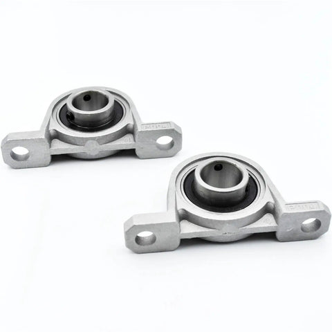 Badass 4 Pc Set Of KP004 Pillow Block Bearings With 20mm Bore Housing Solid Zinc Alloy And Steel Insert Self Aligning Design For Shafts That Provide Heavy Duty Durability To Run Your Machines Smoothly Every Day Without Zero Hiccups Or Glitches Now, two 20mm pillow block bearings