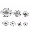 Beefy Four Claw T Nut Set for Furniture Mounting 100 Pcs Thickened Steel Blind Prong Inserts M6x20 Heavy Duty Speaker Nut