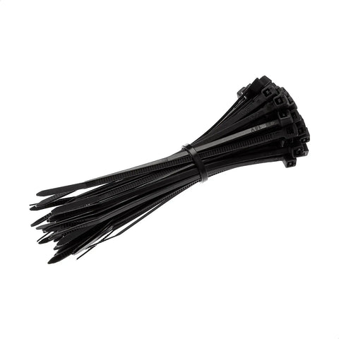Bundle of Multi Purpose Cable Ties Pack 200 Pieces 4 Inch Black Self Locking Tie Straps for wires and DIY projects