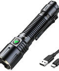 Hella Bright 3100 Lumen Dive Light With Dual Switch USB Rechargeable Waterproof Housing for underwater exploration.