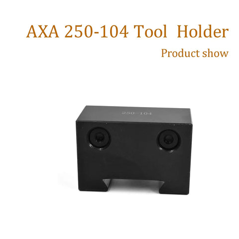 250-104 Quick Change Heavy Duty Boring Bar Holder AXA 4 Tool Holder, steel, front view, for milling lathe tool post