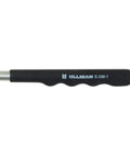 Close-up of a telescoping antenna handle with ULLMAN E-DM-1 marking, part of a Digital Mirror With Bluetooth Camera 720P Dope LED Lighting.