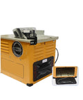 Game Changing Heavy Duty Mini Table Saw With Dust Free Build And Beefy 2300 Watt Motor Spinning At 4900 Rpm for DIY projects, side view.
