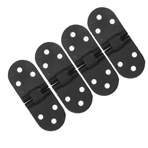 4 Pack Flush Mount Hinges Zinc Alloy 2.2mm 180 Degree Opening Heavy Duty Cabinet Hinges for Folding Tables and Cabinets
