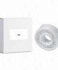 MR104 ceramic bearing 4x10x3mm next to white box labeled 608