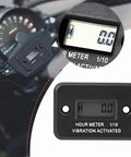 Wireless Hour Meter For Lawn Mowers And Diesel Electric Engines Waterproof Digital Run Time Gauge Rugged Outdoor No Fuss Maintenance DJ103 Easy Install On Site mounted on dashboard