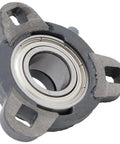 2 Pack 3 Bolt Flange Mount Ball Bearing Unit With Insert Bearing SA20516 Cast Iron Housing TRD205 Bore 1 In Set Screw
