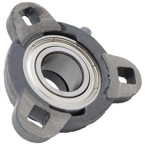 2 Pack 3 Bolt Flange Mount Ball Bearing Unit With Insert Bearing SA20516 Cast Iron Housing TRD205 Bore 1 In Set Screw