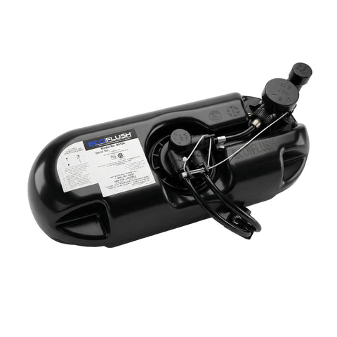 Beefy 1.1 GPF Pressure Assisted Flush System Replacement Kit With Single Control For American Standard Zurn Gerber Crane Toilets Black Finish