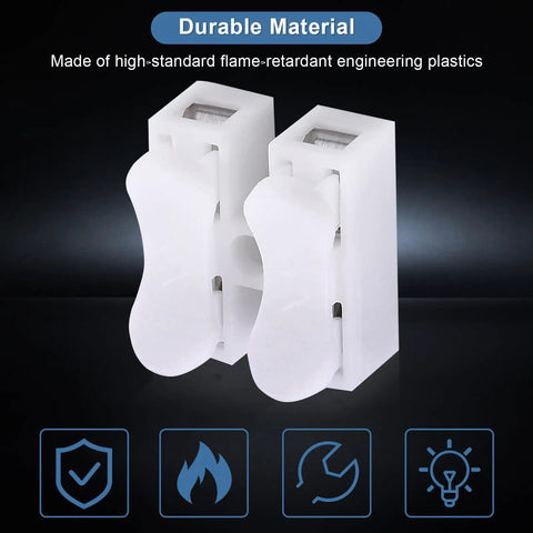 2 Pin Wire Connectors Set With 100 Pcs Spring Terminal Cable Clamps Quick Connectors For LED Strip Light Wiring Durable Flame Retardant Plastic Shell High Conductivity Copper Core For Easy No Fuss Reliable Electrical Wire Joining