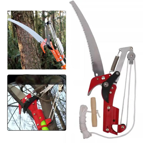 Extendable Tree Pruner Saw Head No Pole Needed For Easy High Altitude Trimming Harvester Clipper For Plants Vines And Shrubs 1.2 Inch Cut Capacity 13.5 Inch SK5 High Carbon Steel Blade