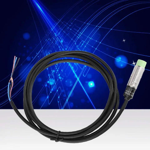 Metal Proximity Switch PR12-4DN 3 Wire NO NPN Sensor For Machinery And Metallurgy, 4mm Detection Distance, Built In Power Safeguard Circuit, Durable Industrial Grade Proximity Sensor, threaded sensor with cable