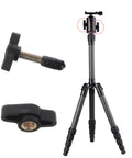 10 Piece Super Grippy Black Wing Knobs With 1/4-20 Threads For T-Track Jigs And Feather Boards shown on a tripod for ergonomic grip.