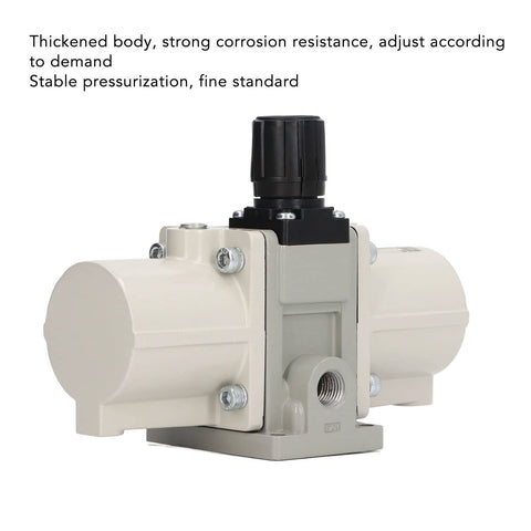 Powerful Pneumatic Boosting Valve Pump for Air Compressors doubles local pressure, minimal heat, durable thickened body, reliable filter