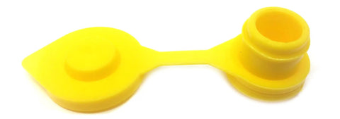 10 Pack Universal Large Yellow Gas Can Vent Caps For Plastic Fuel Cans, Heavy Duty Replacement Vent Caps from top view