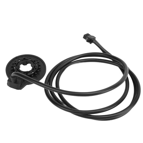 High Sensitivity Left Side Pedal Assist Sensor PAS for Electric Bikes With SM Connector 36V 48V Compatibility, coiled cable visible