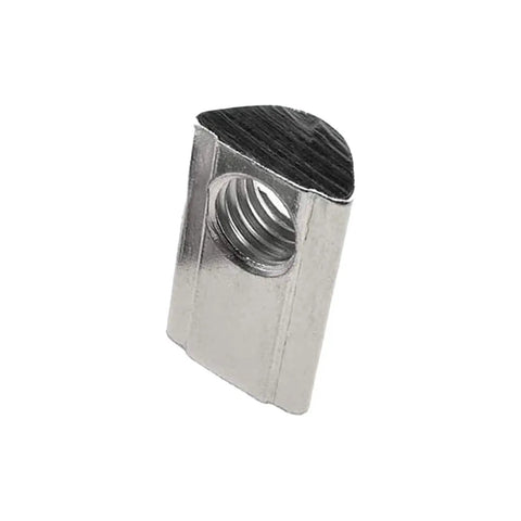 M8 Roll In T Slot Nuts For 4040 Aluminum Extrusion, spring ball loaded elastic nuts in carbon steel, nickel plated for 8mm slot