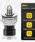 Real Time Fuel Pressure Sensor For Fuel Injection And Rail Pressure 12635273 5PP11 4, 52mm metal and plastic sensor
