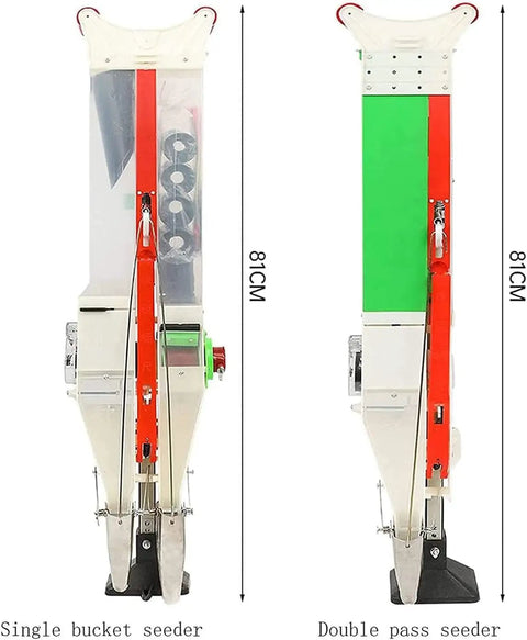 Portable Manual Seeding Machine For Peanuts And Soybeans, Single and Double Tube Sowing, Side View