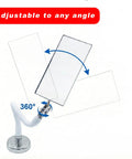 Inspection Mirror Tool With 360 Degree Swivel Adjustable Head And Telescoping Stick For Tight Spaces shown with adjustable swivel head.