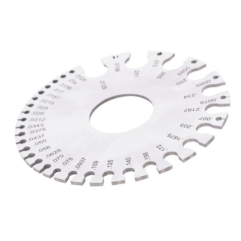 Stainless Steel Wire Diameter Gauge 0-36 Inch For Copper, Brass And Other Non Ferrous Metals, Pro Grade Precision Measuring Tool