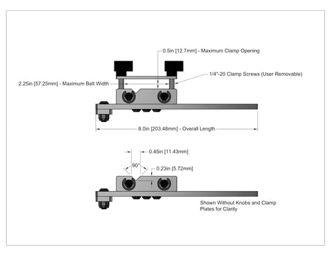 Diagram of Pro Grade Shop Ready Belt Welding Kit With PTFE Coated Heat Wand Tip Soften Urethane Belt Ends Press And Bond With Durable Clamp