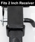 Heavy Duty Trailer Hitch Pins And Clips Four Pack, 5/8 Inch Diameter With Rubber Coated Black Grip for 2 Inch Receivers