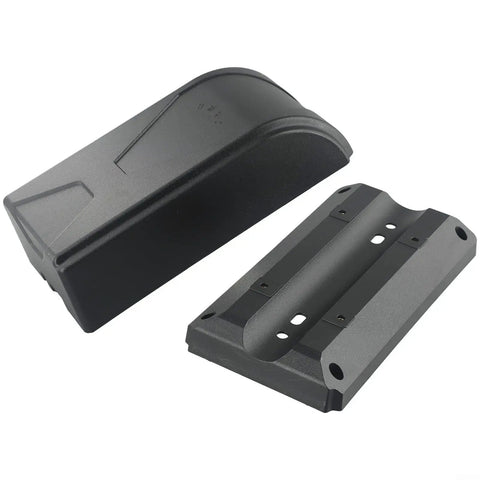 Extra Large Waterproof Controller Box For Electric Bikes And Scooters Built Tough As Nails With Grip Tight Mount Rack, black ABS housing with mounting plate.