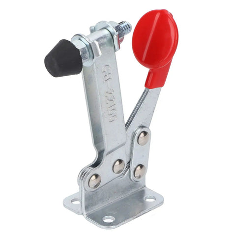 Heavy Duty Horizontal Toggle Clamp, Rock Solid 68Kg Clamping Power For Woodworking And Equipment Installations, Durable Iron Body With Comfortable Plastic Handle, Stable Hold And Quick Setup For Fast Projects, red handle