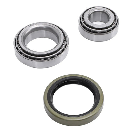 Heavy Duty Marine Trailer Bearing Kit With Seals For One And One Sixteenth Inch Axles Boat Trailer Wheel Hub Bearings Set Made From Cr Steel Alloy Saltwater Ready Beefed Up Replacement Kit For Marine Trailers showing bearings and seal