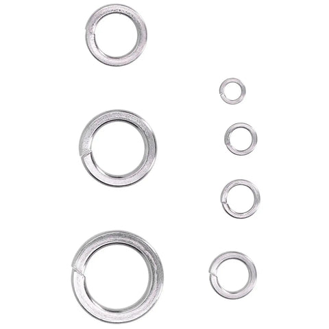 Heavy Duty Spring Split Lock Washer Set 150 Pcs DIN 7980 M6 For Home DIY And Industrial Use Durable Surface Treated Washers Prevent Loosening On Screws And Bolts In Factories And Projects, stainless steel washers