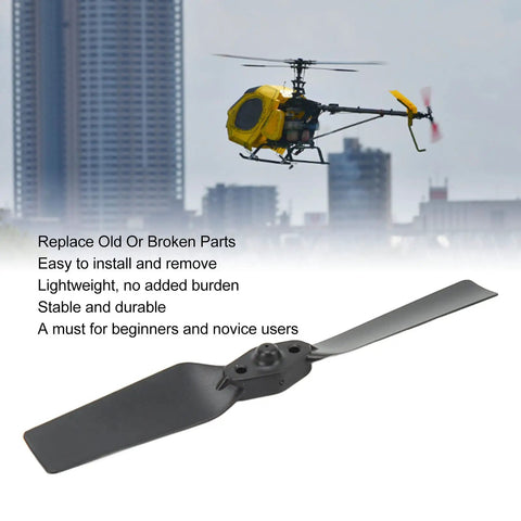 Pro Grade Carbon Fiber RC Helicopter Tail Propeller Blade For Fly Wing FW200 Modeling with helicopter in background
