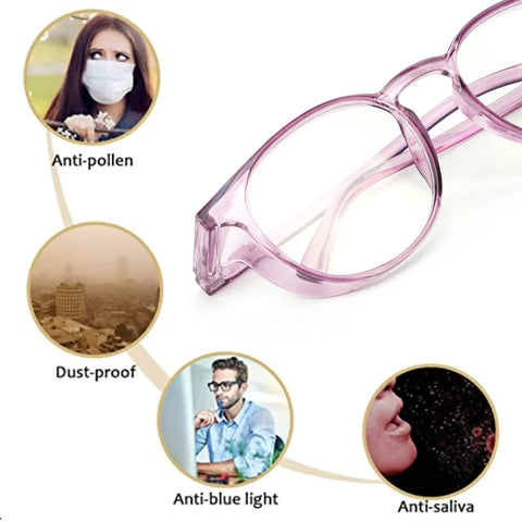 Pink Two Pack Blue Light Blocking Reading Goggles For Men And Women With Bifocal Lenses, Computer Glasses For Screen Time