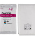 Style Q HEPA Vacuum Bags For Canister Vacuums, 2 Pack, Easy Install, shown with packaging and individual bag.