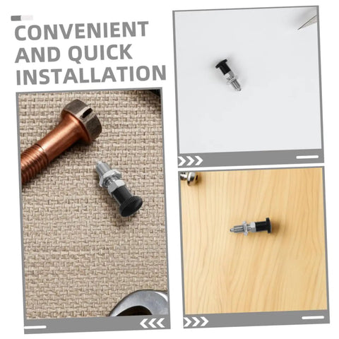 Heavy Duty Tough As Nails Stainless Steel Indexing Plunger With Spring Loaded Knob For Reliable Zero Drama Reset And Precision Lock in close-up on textured surface.