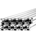 Top Tier 2 Pack Of 20x20 T Slot Aluminum Extrusion Profile With 6mm CNC European Rail Design showing stacked aluminum rails.