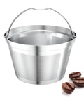 Reusable Stainless Steel Coffee Filter Basket For 8 To 12 Cup Brewers Permanent Replacement Filter That Keeps Natural Oils