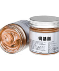 Copper Thread Grease Anti Seize Lubricant For Brake Systems And Metal Fasteners High Temp Top Notch Formula With Brush Prevent Seizing Stuck Bolts And Threads 100g in jar