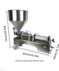 Pro Grade Horizontal Pneumatic Liquid Filling Machine With Slick Auto Piston Action And Stainless Anti Drip Nozzle, dimensions 90cm x 75cm x 40cm.