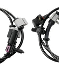 2Pcs Front Abs Wheel Speed Sensor Left Right Driver Passenger Straight Up Drop In Compatible 2002 2009 Chevy Trailblazer Gmc Envoy Buick Rainier Easy Swap Solid Quality wiring harness close-up.