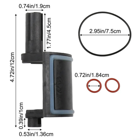 Heavy Duty Pool Valve Rebuild Kit For Jandy Ports 4715 And 4716 With Handle Knob Cover Works Like A Charm On NeverLube And Gray Valves. black plastic valve kit with O-rings, measured parts