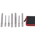 Heavy Duty 30 Pcs Magnetic Bit Set With Square Slot Driver Kit For Electric And Pneumatic Drills Fits Rechargeable Power Tools, S2 steel bits in case