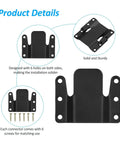 Lock Down Your Sectional Couch With These Heavy Duty Sofa Stabilizers That Stop Shifting Cold Keep Things Tight For A Slick Living Room Setup Includes Durable Interlock Brackets Plus Stainless Steel Bolts, black metal connector clips with six holes.