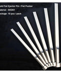 SKD61 Mold Ejector Pins Set Flat Ejector Blades For Plastic Molds 10 Pack Durable Ejection Tools