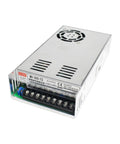 Beefy 500W 72V DC Switching Power Supply for CNC routers, featuring perforated metal casing and cooling fan, front view.