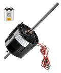 RV Air Conditioner Fan Motor With Capacitor 1/3 HP 115V 1675 RPM Direct Replacement DIY Friendly Dual Speed with wires and capacitor