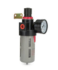 All In One Pro Grade Air FRL Unit With Filter Regulator Lubricator And Separator For Quarter Three Eighths And Half Inch Lines