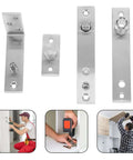 Built Tough Stainless Steel Rotating Shaft Torque Pivot Hinges For Concealed Doors And Secret Entrances, shown with installation scenes.