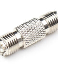 Mini UHF Female To Mini UHF Female RF Coaxial Connector Adapter Coupler For Ham Radio CB Marine VHF Gear 50 Ohm Coax Cable 2 Pack Set